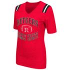 Women's Campus Heritage Rutgers Scarlet Knights Distressed Artistic Tee, Size: Medium, Dark Red