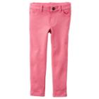 Girls 4-8 Carter's French Terry Colored Jeggings, Girl's, Size: 5, Pink