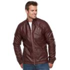 Men's Xray Slim-fit Moto Jacket, Size: Large, Red