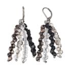 Simply Vera Vera Wang Beaded Tassel Nickel Free Drop Earrings, Women's, Black