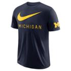 Men's Nike Michigan Wolverines Dna Tee, Size: Xxl, Blue (navy)