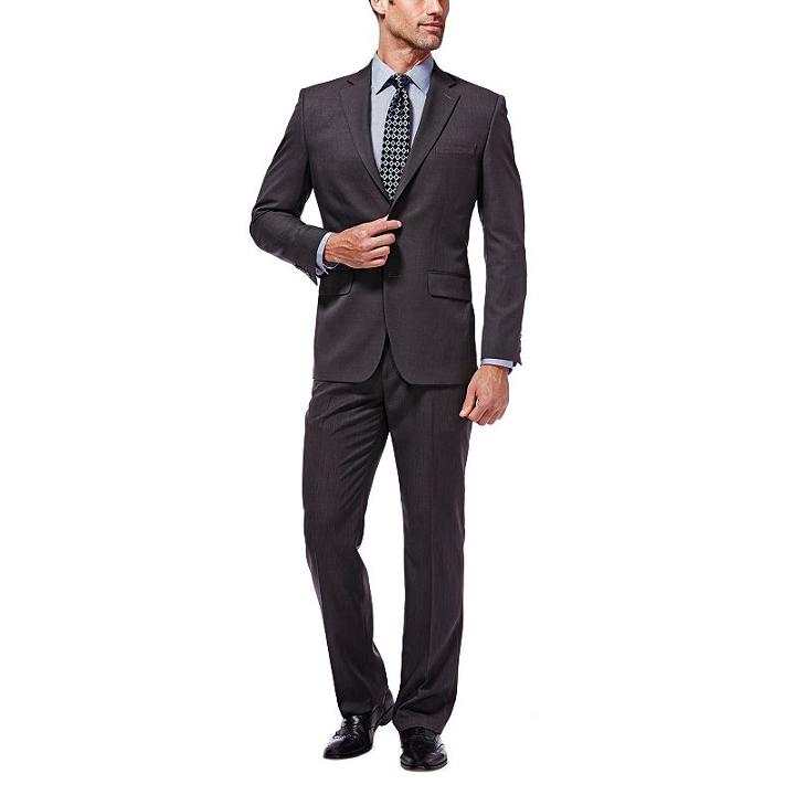Men's Haggar Tailored-fit Travel Performance Suit Jacket, Size: 42 Short, Oxford
