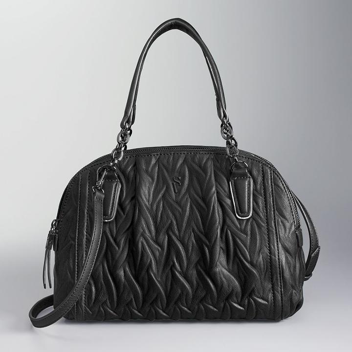 Simply Vera Vera Wang Landsdale Satchel, Women's, Grey