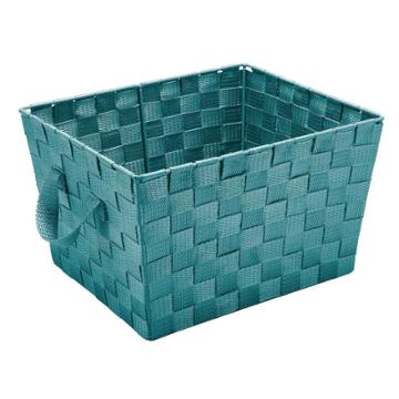 Kennedy Home Collection Woven Strap Storage Tote, Adult Unisex, Size: Large, Blue