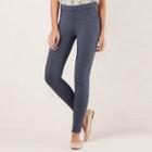 Women's Lc Lauren Conrad Pull-on Skinny Dress Leggings, Size: M Short, Blue (navy)