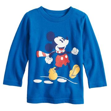 Disney's Mickey Mouse Baby Boy Skipping Softest Graphic Tee By Jumping Beans&reg;, Size: 24 Months, Dark Blue