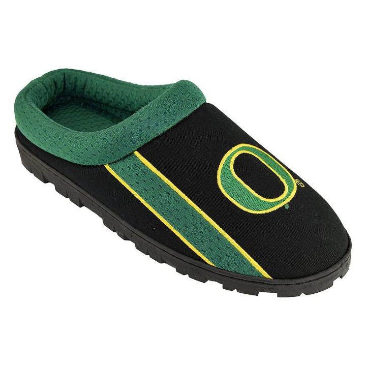 Adult Oregon Ducks Sport Slippers, Size: Large, Black