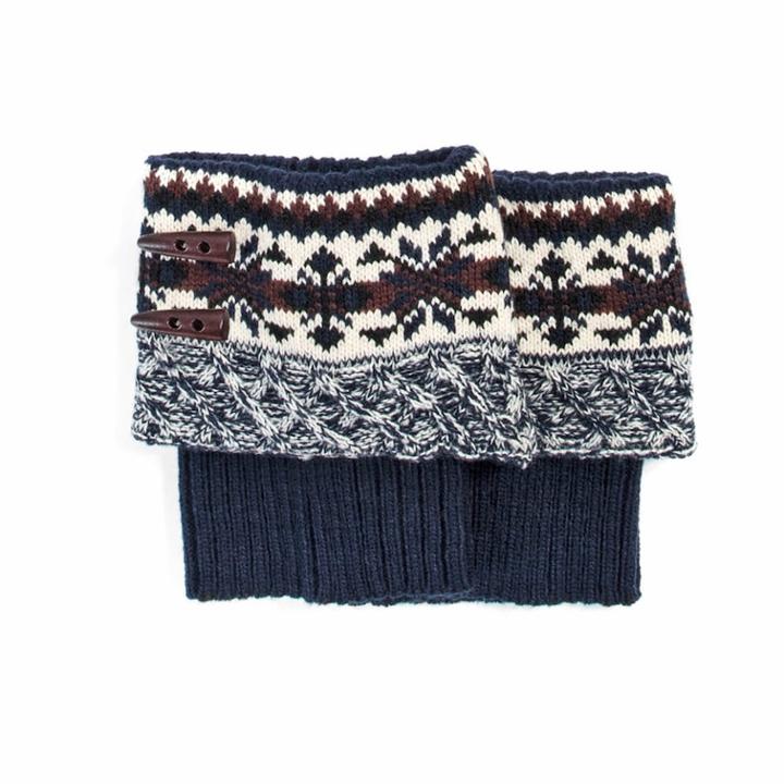 Women's Muk Luks Lodge Boot Toppers, Blue