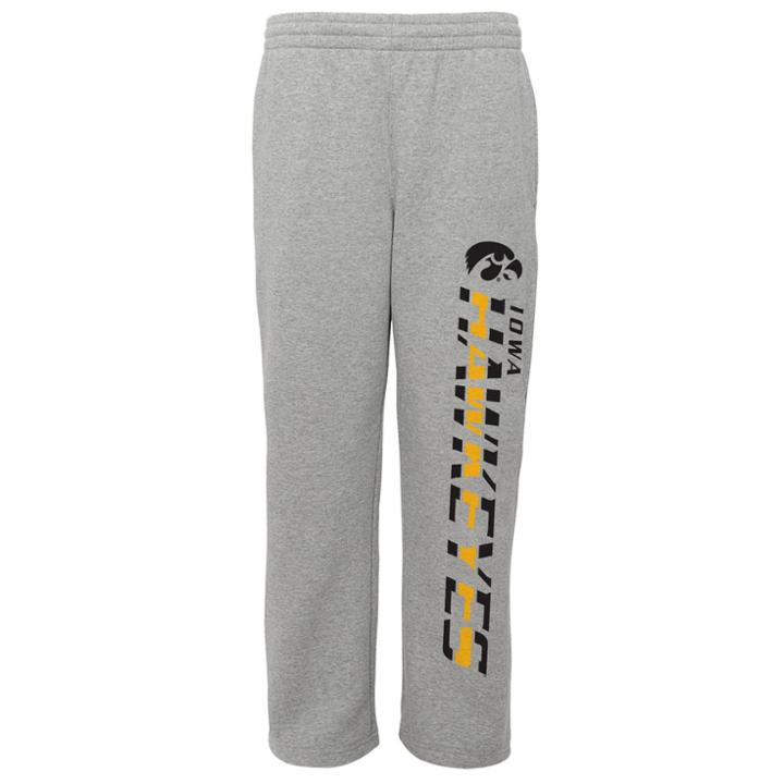 Boys 8-20 Iowa Hawkeyes Fleece Lounge Pants, Size: M 10-12, Grey