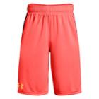 Boys 8-20 Under Armour Solid Stunt Shorts, Size: Large, Neon Coral Gray