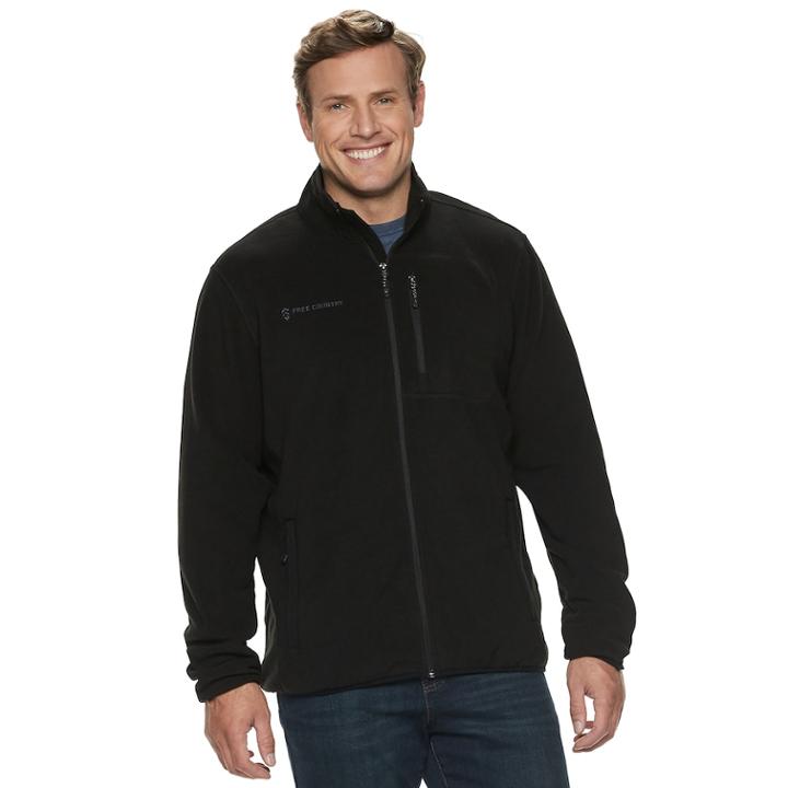 Big & Tall Free Country Microtech Fleece Jacket, Men's, Size: 3xb, Oxford