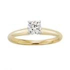 18k Gold 1/2-ct. T.w. Igl Certified Colorless Diamond Solitaire Ring, Women's, Size: 8, White