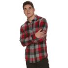 Men's Urban Pipeline&reg; Plaid Flannel Shirt, Size: Large, Med Red