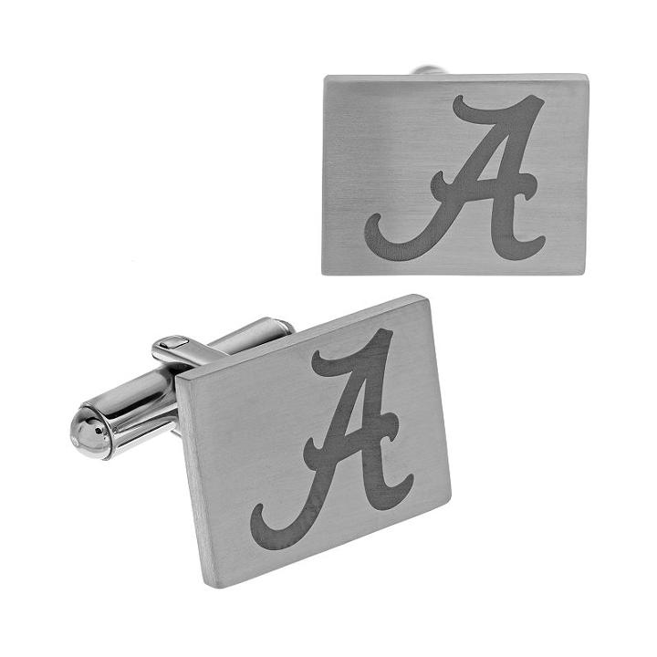 Fiora Stainless Steel Alabama Crimson Tide Team Logo Cuff Links, Men's, Multicolor