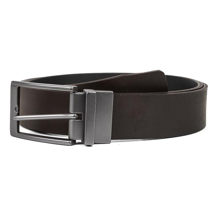 Men's Haggar Smooth Reversible Belt, Size: 46, Brown