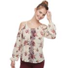 Juniors' Rewind Floral Embroidered Cold-shoulder Top, Teens, Size: Xs, Natural