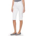 Women's Gloria Vanderbilt Amanda Skimmer Capris, Size: 8 - Regular, Lt Orange