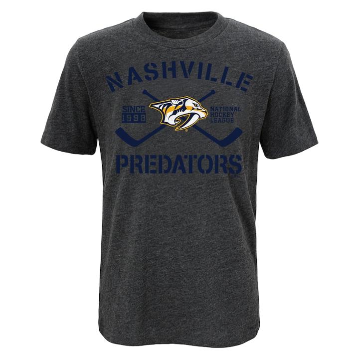 Boys 8-20 Nashville Predators Core Player Tee, Size: L 14-16, Grey