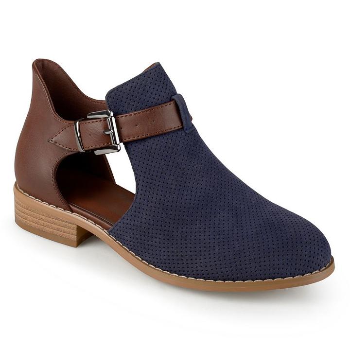 Journee Collection Fable Women's Ankle Boots, Size: 11, Blue (navy)