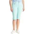 Plus Size Chaps Cuffed Twill Skimmer Shorts, Women's, Size: 24 W, Blue