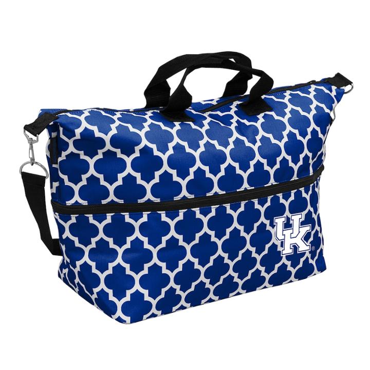 Logo Brand Kentucky Wildcats Quatrefoil Expandable Tote, Women's, Blue