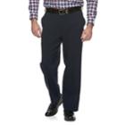 Big & Tall Van Heusen Traveler Premium Non-iron Stretch Dress Pants, Men's, Size: 50x32, Blue (navy)