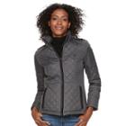 Women's Weathercast Quilted Midweight Side-stretch Jacket, Size: Large, Grey