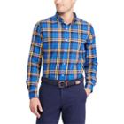 Men's Chaps Classic-fit Patterned Button-down Shirt, Size: Xxl, Blue
