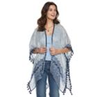 Women's Sonoma Goods For Life&trade; Tasseled Paisley Kimono, Blue