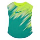 Girls 4-6x Nike Dri-fit Curved Sublimated Pattern Tee, Girl's, Size: 4, Lt Yellow