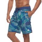 Men's Adidas Tri Palms Microfiber Volley Shorts, Size: Xxl, Turquoise/blue (turq/aqua)