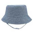 Baby Boy Chambray Bucket Sun Hat, Size: 0-6 Months, Blue