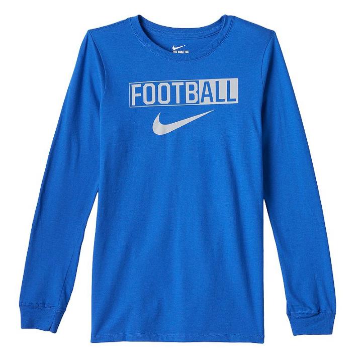 Boys 8-20 Nike Football Tee, Boy's, Size: Small, Blue Other
