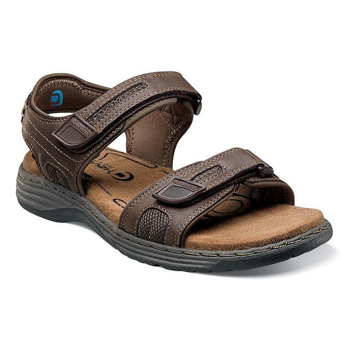 Nunn Bush Regan Men's River Sandals, Size: Medium (8), Med Brown
