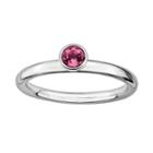 Stacks And Stones Sterling Silver Pink Tourmaline Stack Ring, Women's, Size: 7, Grey