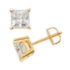 14k Gold 2-ct. T.w. Igl Certified Princess-cut Diamond Solitaire Earrings, Women's, White
