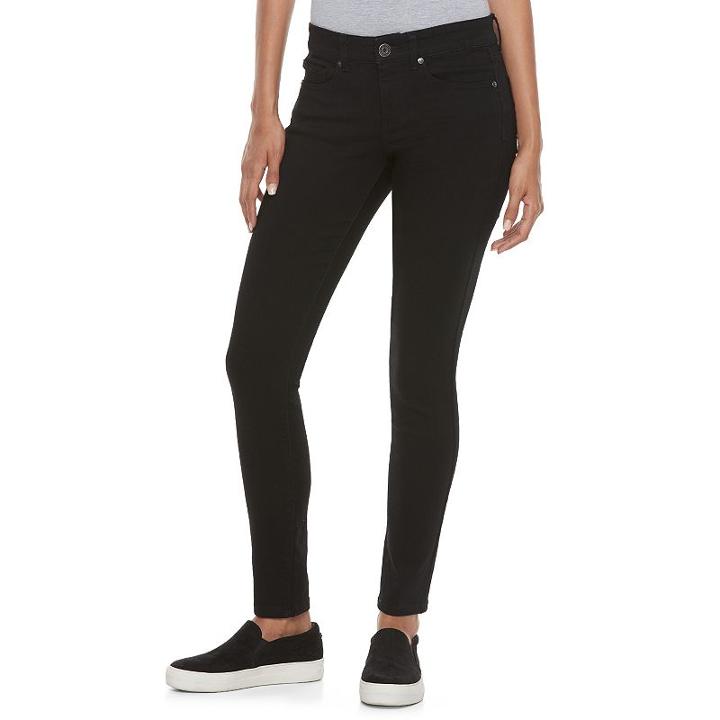 Juniors' So&reg; Low Rise Jeggings, Teens, Size: 17 Long, Black