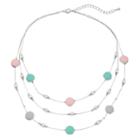 Bead & Enamel Multistrand Necklace, Women's, Multicolor