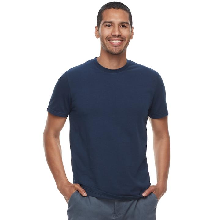 Men's Sonoma Goods For Life&trade; Classic-fit Supersoft Crewneck Tee, Size: Xl, Blue