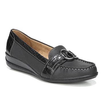 Naturalsoul By Naturalizer Wendi Women's Loafers, Size: 8.5 Wide, Black