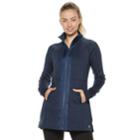 Women's Fila Sport&reg; Shirred Back Neck Jacket, Size: Medium, Dark Blue