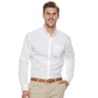 Big & Tall Dockers Comfort Stretch Soft Classic-fit No-wrinkle Button-down Shirt, Men's, Size: 4xb, White