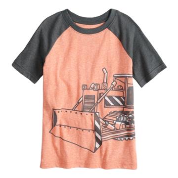 Boys 4-10 Jumping Beans&reg; Bulldozer Raglan Graphic Tee, Size: 6, Med Orange