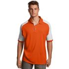Men's Antigua Century Modern-fit Colorblock Polo, Size: Xl, Brt Orange