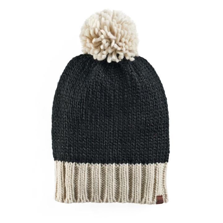 Women's Keds Two Tone Pom Beanie, Black
