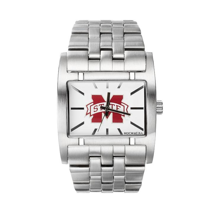 Rockwell Mississippi State Bulldogs Apostle Stainless Steel Watch - Men, Silver