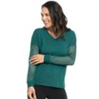 Women's Marika Abigail Long Sleeve Top, Size: Small, Dark Green