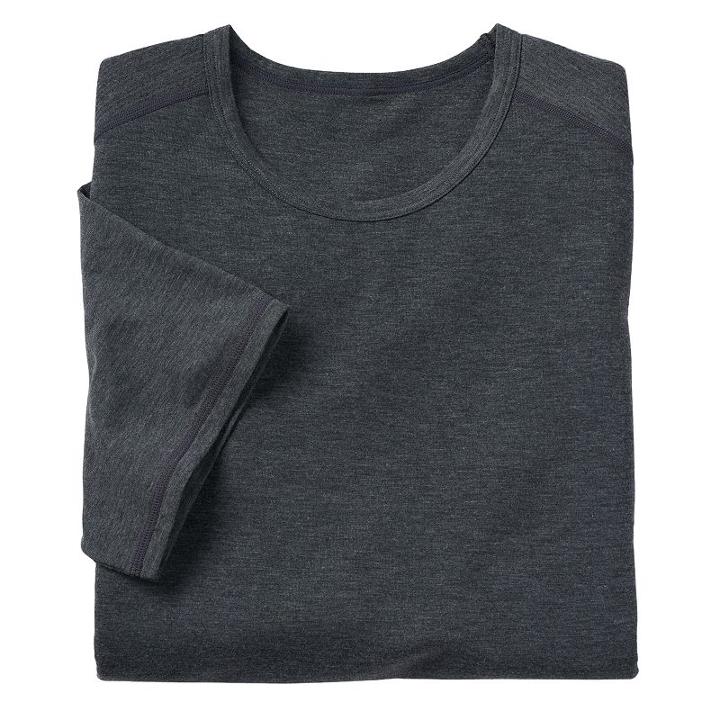 Men's Jockey Sport Outdoor Performance Crewneck Tee, Size: Large, Brown Over