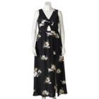 Juniors' Plus Size Candie's&reg; Floral Cutout Maxi Dress, Girl's, Size: 3xl, Black