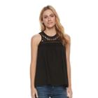 Women's Sonoma Goods For Life&trade; Crochet Tank, Size: Small, Black